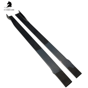 Falda lateral de fibra de carbono, <span class=keywords><strong>longitud</strong></span> personalizada, extensión de labios, para todos los coches - Product Image 4