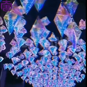 Étoiles néon suspendues scintillantes à LED, étanches IP65, intérieur/extérieur, à intensité variable, pour embellir les cours, les parcs, les espaces événementiels, magiques - Product Image 2