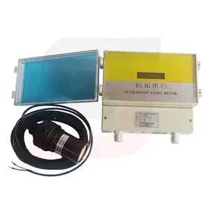 Medidor de flujo de canal abierto RS232 RS485, medidor de nivel de líquido ultrasónico con sensor