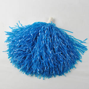 Blue White Cheerleading Pom Poms - Team Spirit Fun