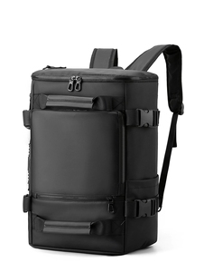 <span class=keywords><strong>Sac</strong></span> à dos pour ordinateur portable imperméable et antivol en PU, grande capacité, <span class=keywords><strong>sac</strong></span> de voyage portable avec fermeture à glissière pour hommes - Product Image 1
