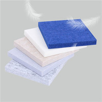 Panneaux acoustiques en feutre de Polyester PET, 24mm, haute densité, charbon de bois, Absorption acoustique