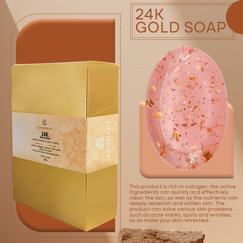 LANORIENT 24K Gold Soap - Skin Whitening & Deep Cleansing LANORIENT 24K Gold Soap - Skin Whitening & Deep Cleansing