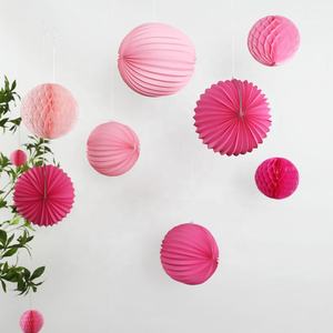 EAST <span class=keywords><strong>TERN</strong></span> Kit de 8 lanternes en papier en forme de nid d'abeille pour décorations de fêtes d'anniversaire, du Nouvel An, du Ramadan et de remise de diplômes - Non toxique et durable - Product Image 2