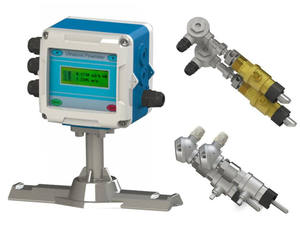 Testeur de débitmètre à ultrasons TSONIC jauge de mesure de liquide/fluide 0 ~ 10 m/s plage de débit coque bleue écran LCD de haute qualité - Product Image 1