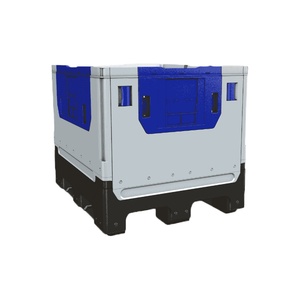 1200*1000*975 Lớn Giao Thông Vận Tải Lưu Trữ Dễ Dàng Gấp Tiết Kiệm Không Gian Bằng Nhựa Rẻ Hộp <span class=keywords><strong>Pallet</strong></span> - Product Image 1