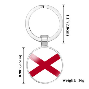 Llavero con Bandera de Ciudad de Estados Unidos, América del Norte, Llavero de Metal con Cabujón, Colgante para Llaves - Product Image 2
