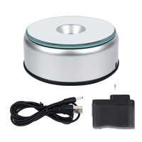 Lampu LED kristal Modern, dudukan pajangan kubus foto, lampu LED Modern untuk pembalik Platform, cangkir Tumbler, Sensor 5V untuk kamar tidur, seni berputar
