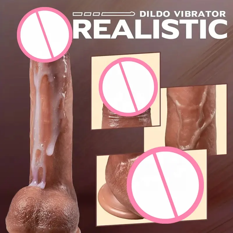 Consolador popular para lesbianas, vibrador para mujeres adultas, consolador anal de silicona líquida realista, pene, Estimulación del punto G, juguete sexual vaginal