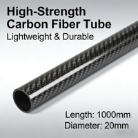 Juli 4 pièces Tube en fibre de carbone pultrudé 70 x 68 x 60 mm pour avion RC, aile de cerf-volant, tube et bras de quadricoptère