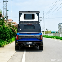 Huntoo Honeycomb Sandwich Hard Shell Pop up Truck Camper Aluminum Pickup Bed Shell for 4x4 Overlanding & Camping