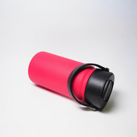 Bouteille d'eau portable Jiahe en acier inoxydable de 350 ml pour enfants, avec paille, isolation sous vide, large ouverture, sans BPA, pour la randonnée et les activités de plein air