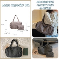 Sac à bandoulière de sport et de voyage antivol à motif léopard rétro et étoiles, livraison rapide, idéal pour les trajets quotidiens, les activités de plein air et l'université