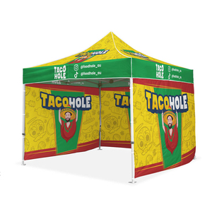 Carpa Plegable Personalizada con Logotipo 10x10, Resistente, de Aluminio Hexagonal de 50 mm, Resistente al Viento, Protección UV50, para Ferias Comerciales y Publicidad - Product Image 4
