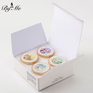 Juego de Regalo de Velas Aromáticas de Cera de Soja, Paquete de 4 Velas de Aromaterapia de 155 g en Latas de Aluminio, Recuerdo de Boda y Regalo de Cumpleaños - Product Image 4