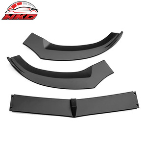 Lèvre de pare-chocs avant pour Benz W205 Classe C 2015-2018 Style DP Spoiler PP - Noir mat Haute qualité Pièces auto Kit carrosserie - Product Image 4