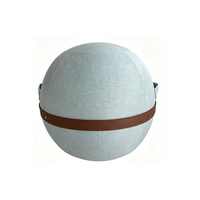 Chaise ballon de yoga avec housse amovible et lavable, fermeture éclair intégrée pour une assise active, l'équilibre et l'entraînement du tronc - Équipement de fitness et de gym