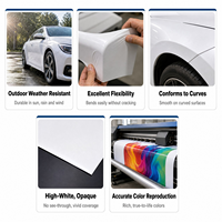 Rouleau de vinyle PVC auto-adhésif haute adhérence brillant mat imprimable à l'encre éco-solvant pour impression numérique, vente en gros pour signalétique extérieure
