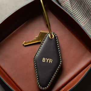 Retro Kim Cương Keychain Sang Trọng PU Da Motel Key Tag Quà Tặng Đơn Giản Móc Chìa Khóa Vòng Cho Bạn - Product Image 5