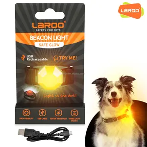 LaRoo Guter Preis von guter Qualität Wasserdichte starke Paste Wiederauf ladbare Glow Light Up Led Haustier halsband für Hund