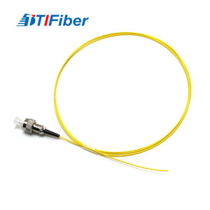 FC/UPC modo único Simplex 0,9mm bota corta 1m amarillo LSZH PVC fibra óptica Pigtail - Product Image 2