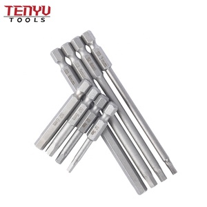 S2 Material 1/4 "Hex Shank T10 - T40 Embouts <span class=keywords><strong>de</strong></span> tournevis <span class=keywords><strong>Torx</strong></span> sans trou Outils pneumatiques à dégagement rapide - Product Image 1