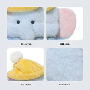 Peluche de Elefante de Anime con Gorro, Regalo de Cumpleaños, Juguete de Peluche Súper Suave, Muñeco de Dormir Adorable, Lavable, 30 cm, Unisex para Bebés - Product Image 3