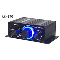 XINWA XINWANG AK170/270 Мини-стереоусилитель, цифровой автомобильный аудиоплеер, 4-дюймовые динамики для игровых автоматов, вилка EU