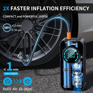 12V Draagbare Auto Jump Starter Met Luchtcompressor Auto Batterij Jump Starter Power Station Multifunctionele Jump Starter Auto - Product Image 2