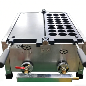 Gaufrier <span class=keywords><strong>à</strong></span> gaz <span class=keywords><strong>professionnel</strong></span> en acier inoxydable <span class=keywords><strong>à</strong></span> 30 cavités, haute performance, 680*360*200mm, pour gaufres bulle/œuf - Product Image 3