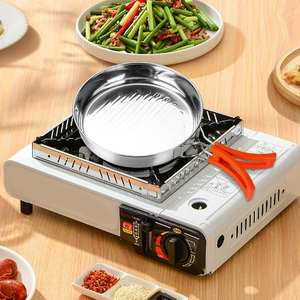 Di động cắm trại dã ngoại ngoài trời bằng thép không gỉ kim loại nước ấm đun nước Pan chậu Set <span class=keywords><strong>Cookware</strong></span> Set - Product Image 4