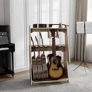 Soporte de madera duradero para guitarra, resistente al desgaste, soporte de suelo para instrumento Musical, Lute Bass