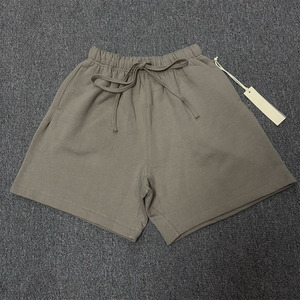 <span class=keywords><strong>Pantaloncini</strong></span> in <span class=keywords><strong>Cotone</strong></span> Pesante 260GSM con Logo Personalizzato, Stile Vintage Nero, Grigio Fumo, <span class=keywords><strong>Pantaloncini</strong></span> da Uomo, Produzione all'Ingrosso - Product Image 4