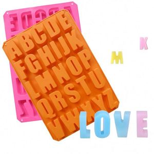 Molde de Silicona al por Mayor para Pastel con 26 Letras del Alfabeto Inglés, Molde de Chocolate con 26 Letras, Molde Rectangular Grande para Letras DIY - Product Image 3