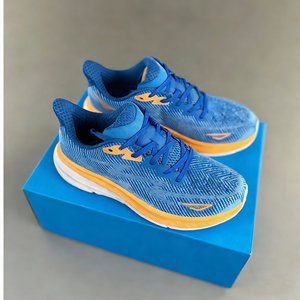 รองเท้าวิ่ง Hoka Clifton 9 คุณภาพสูงสำหรับกิจกรรมกลางแจ้ง ดีไซน์เนอร์ รองเท้ากีฬา รองเท้าลำลอง น้ำหนักเบา ระบายอากาศได้ดี พร้อมระบบรองรับแรงกระแทก - Product Image 5