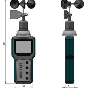 Hhhhhws006 पर्यावरण छोटे हैंडहेल्ड पोर्टेबल मौसम स्टेशन आउटडोर उद्योग सभी एक हाथ के मौसम मीटर में - Product Image 2