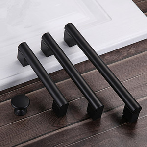 Aluminum Alloy Bar Handle 1m <b>Matte</b> <b>Black</b> Cabinet Drawer Wardrobe <b>Door</b> Handle Minimalist Design Durable - Product Image 2