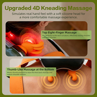 Masseur électrique pour les épaules et le cou avec chaleur, pétrissage profond des tissus, simulation de pression des doigts, design avec housse en tissu pour la maison et le bureau
