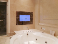 Espejo de Pared Empotrado de Lujo de 22 Pulgadas con Pantalla Táctil para TV, Android, WIFI, Bluetooth, Altavoz Integrado, Espejo Inteligente para Ducha de Hotel