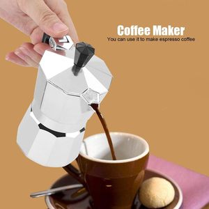 Aluminum Stove Top Coffee <b>Maker</b> Percolator with Color Handle - Product Image 4
