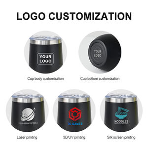 Vaso Térmico Personalizado al por Mayor, Moderno, para Vino o Cerveza, de 12 oz, con Aislamiento al Vacío, de Acero Inoxidable, sin Tallo - Product Image 4