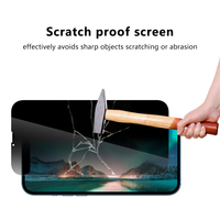 Protection d'écran en verre trempé 3D LFD 21 9H pour 12/13 Pro, anti-empreintes digitales et anti-espionnage, qualité AAA pour téléphone portable