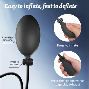 Vibratore anale gonfiabile, dilatatore vaginale e anale, massaggiatore prostatico, controllo tramite APP, 9 vibrazioni, stimolatore del punto G, <span class=keywords><strong>sex</strong></span> toy per donne - Product Image 4