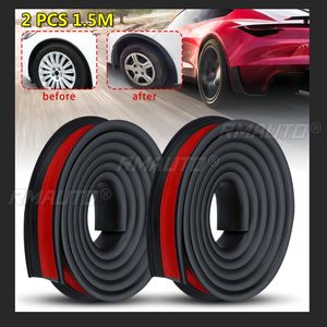 Par Universal de Molduras de Goma para Guardabarros de Coche, Protección de Pasos de Rueda para la Mayoría de Coches, Camionetas y SUVs, Molduras de Estilo para Coche 1.5Mx3.8CM - Product Image 2