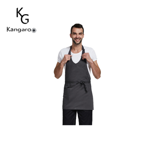 Personalizado logotipo privado Hotel restaurante servidor <span class=keywords><strong>camarero</strong></span> camarera protectora babero <span class=keywords><strong>largo</strong></span> <span class=keywords><strong>delantal</strong></span> - Product Image 3