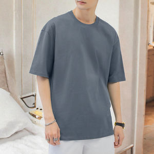 Camiseta Básica de Cuello Redondo para Hombre A2963, Personalizada con Serigrafía, Color Liso, Tejido Suave, Sin Marca - Product Image 3