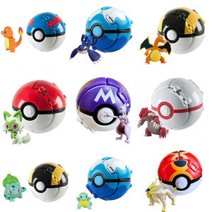 Pikachu Actiefiguur met Pop-up Pokébal Animefiguur Collectible Speelgoedset Interactieve Pocket Monster Figuur voor Kinderen Pluche - Product Image 1