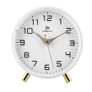 Reloj Despertador Analógico de Cuarzo JM LINE, Blanco - Product Image 1