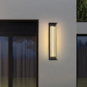 Appliques murales d'extérieur étanches IP65 à rayures pour cour, <span class=keywords><strong>garage</strong></span>, porche, balcon, chemin de villa, <span class=keywords><strong>chemins</strong></span> de jardin - Product Image 4