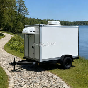 Refrigerated Cold Room Outdoor Refrigerator Food Van <b>Freezer</b> Semi Trailer Mobile <b>Ice</b> Cream Vending Cart - Product Image 1